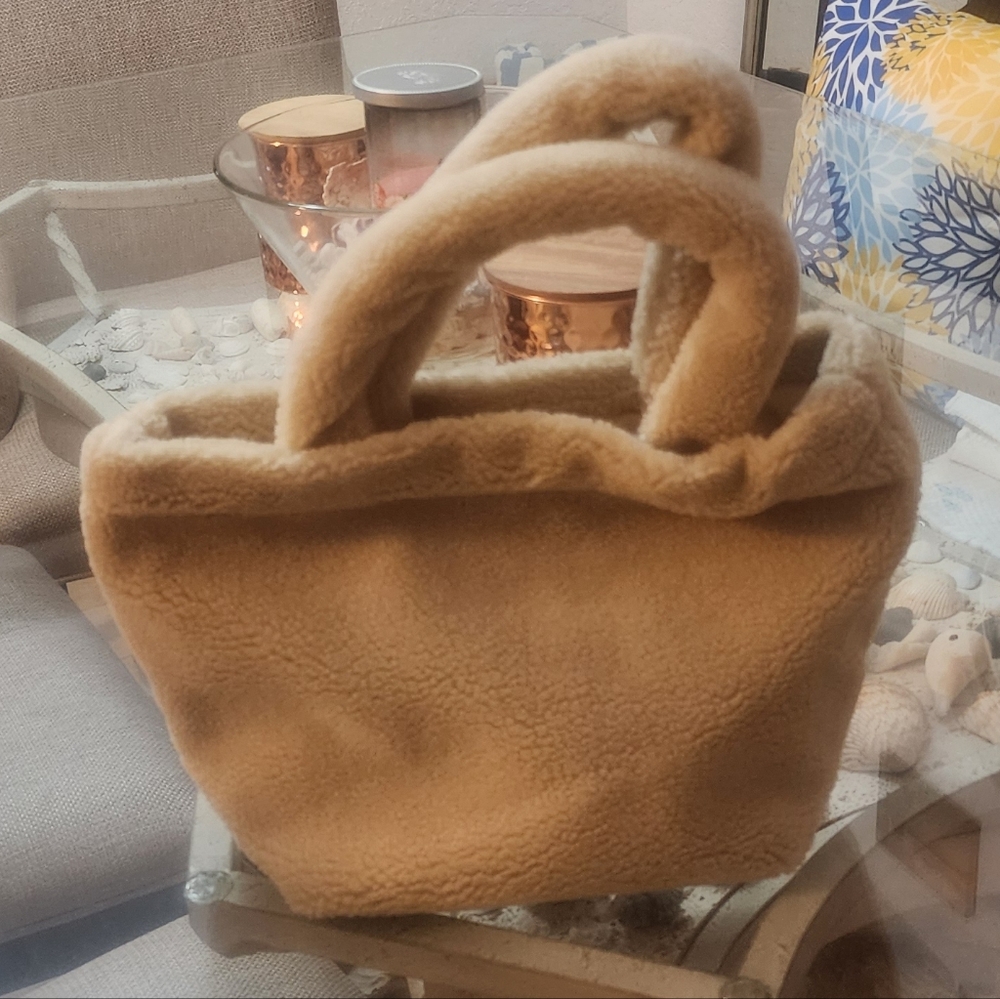 Prada Beige Shearling Tote - Picture 9 of 16